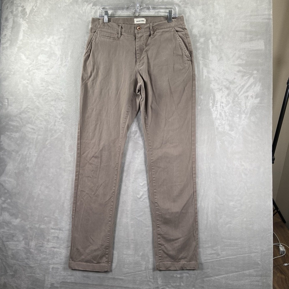 Taylor Stitch Pants Mens 32x34 Huckberry Chino Democratic Organic Cotton Stretch